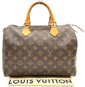 Auth Louis Vuitton Monogram Speedy 30 M41526 Handbag W/Dustbag NS040434 - Picture 1 of 20