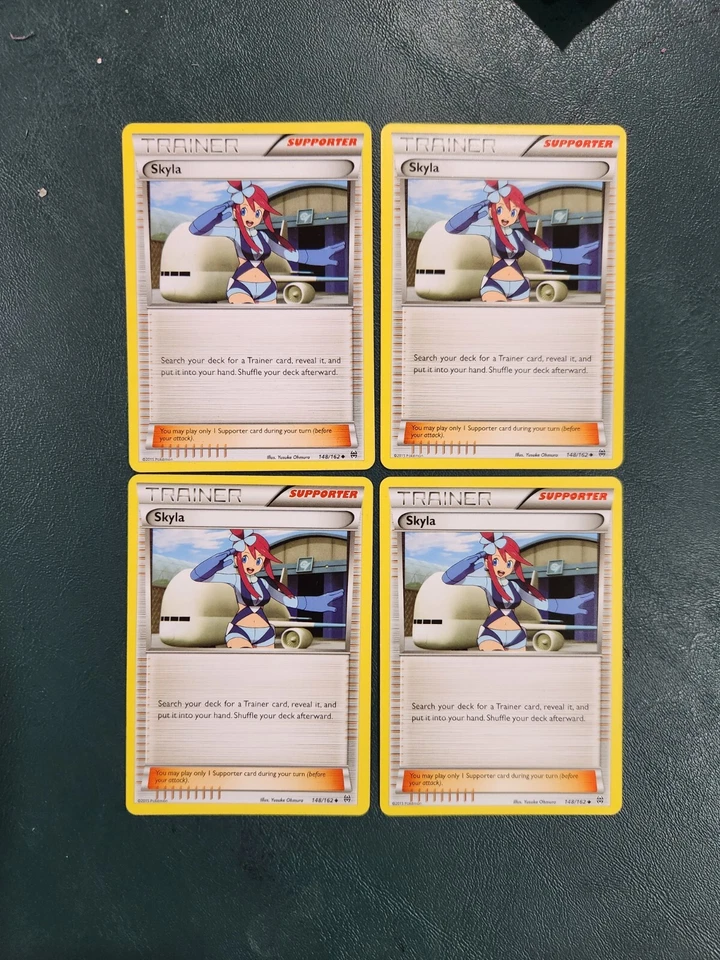 Skyla - 148/162 NM/M Playset X4 Pokemon XY Breakthrough 4X Trainer Suppporter - Image 1 of 1