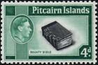 Pitcairn Islands 1951 4D Black & Emerald-Green  Sg.5B Mint (Hinged)