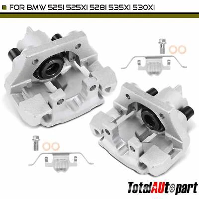 2x Pinza de freno de disco con soporte para BMW 525i 525xi 535xi 528i trasera izquierda y derecha Foto 1 de 4