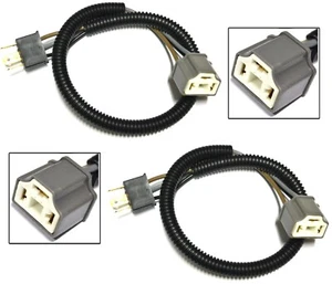 Extension Wire Ceramic S P45t Two Harness Headlight Bulb Socket Replacement Plug - Picture 1 of 4