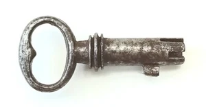 Antique Original C19th Bramah Key 30mm Lock Box Tantalus Writing Slopes - Picture 1 of 4