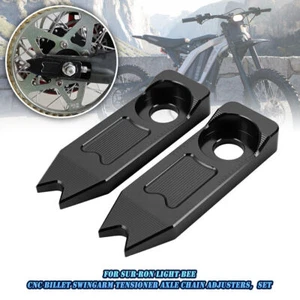 2x Rear Swingarm Tensioner Axle Chain Adjusters For Sur-Ron MX X bike for Segway - Picture 1 of 11