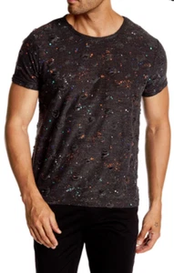 T-shirt TR Premium Distressed stampa maculata grigia XL NUOVA CON ETICHETTE $98 - Foto 1 di 2