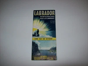 1936 Labrador Kreuzfahrten Neufundland Golf von St Lawrence Broschüre Clarke Dampfschiff - Bild 1 von 13