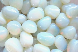 6X Opalite Tumbled Stone 20-25mm Reiki Healing Crystal Angels Communication - Picture 1 of 3