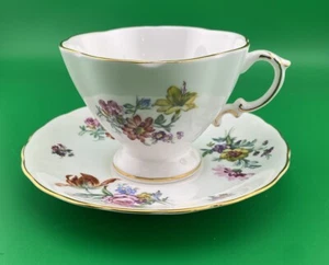 Vintage Oakley China Ltd Tea Cup Pink Floral Gold Fine Bone China - Picture 1 of 6