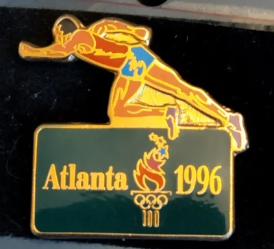 Runner Running Atlanta 1996 Olympics Track and Field Pin by Imprinted Prod. - Image 1 of 3
