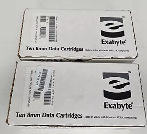 Confezione sigillata di 18 cartucce dati exabyte 8 mm 160 m XL con cartuccia di pulizia - Foto 1 di 11