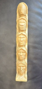 Harold H.L. Enlow 1993 Schnitzerei Indianer Gesicht geschnitzt Studienstock hässlich 17 Zoll - Bild 1 von 11