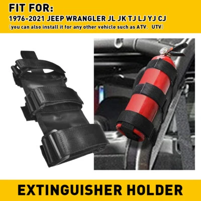 Fire Extinguisher Holder,Car Accessories for Jeep Wrangler Tj Jk Jl 1997-201 - Image 1 of 4