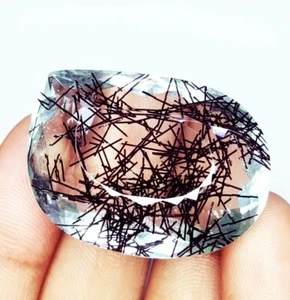 Loose Gemstone Natural Rutile Quartz Fancy 76+ Ct Certified Beautiful Gems Z376 - Picture 1 of 12