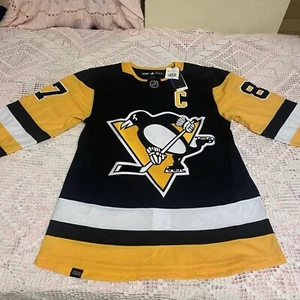 Adidas Pittsburgh Penguins Sidney Crosby Jersey Mens Size 46 - Picture 1 of 5