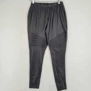 Torrid Women Pants Size 0 Black Faux Leather Ankle Slim Mid Rise - Picture 1 of 10