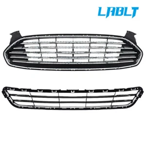 LABLT For 2013-2016 Ford Fusion/Mondeo Upper+Lower Front Radiator Grille Kit - Picture 1 of 20