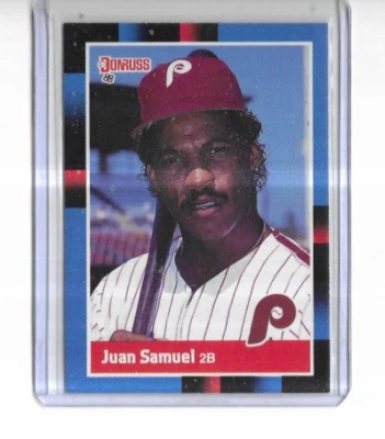 1988 Donruss #288 Juan Samuel Philadelphia Phillies - Image 1 of 2