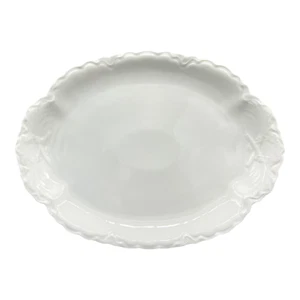 15" Early 20th Century Bavarian Hutschenreuther White Ironstone Platter - Picture 1 of 11