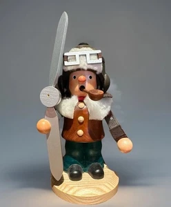 "Fumador de incienso de madera Christian Ulbricht aviador alemán 9""" - Imagen 1 de 9