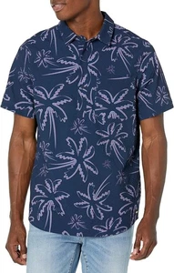 Nueva Camisa Oakley • Surf Deco Palms Rc - Tres Líneas Palmas Azul • Para Hombre Mediana M - Imagen 1 de 2