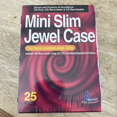 KHypermedia Slim Jewel Cases for 8-cm Mini CDs (25-Pack) Vintage New - Image 1 of 4