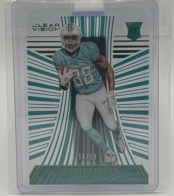 2016 Panini Clear Vision - Rookies Level 1 Leonte Carroo #149 Emerald /19 (RC) - Image 1 of 2