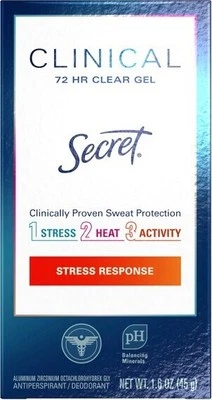 Secret Deodorant Antiperspirant Clinical Strength 48HR Soft Solid Stress 1.6 oz - Image 1 of 3