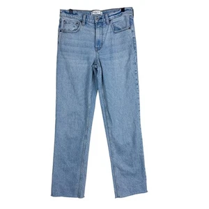 Abercrombie & Fitch Womens The Straight Mid-Rise Cut Off Jeans - Size 28 6 6R - Picture 1 of 9