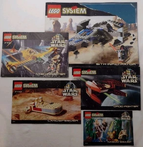 LEGO Star Wars Instruction Books ONLY 7151 7141 7121 7111 7110 Lot Of 5 - Picture 1 of 1