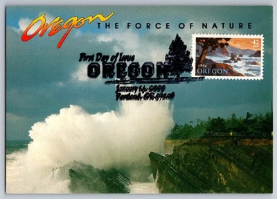 #4376 Oregon Statehood FDC Maxi Card - Image 1 of 2