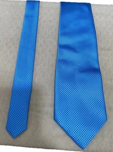 Paul Smith London Mens 100% Silk Neck Tie Made In Italy Blue - Picture 1 of 7