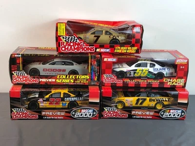 Lot of 5 NIB RACING CHAMPIONS 1:24 Diecast STOCK CAR NASCAR 2000/CHASE THE RACE+ - Image 1 of 4
