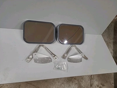 NOS TRUCK MIRRORS 1970'S 80'S CHEVY DODGE FORD 10.5 x 7.5 - Squarebody Style - Image 1 of 4