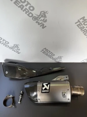 Suzuki GSXS1000 Akrapovic Road Legal Slip On Exhaust Heatshield 2025 SEE DETAILS - Image 1 of 4