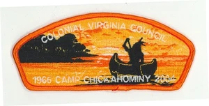 USA BOY SCOUTS OF AMERICA - BSA COLONIAL VIRGINIA SCOUT COUNCIL SHOULDER PATCH - Picture 1 of 2