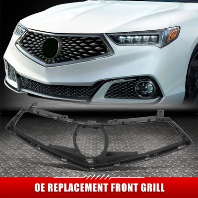 Para Acura TLX 18-20 Base/Advance Estilo OE Rejilla Frontal Negra con Emblema Provisión Foto 1 de 4