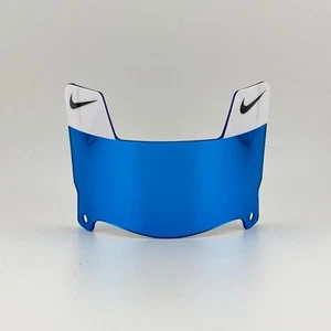 Blanco/Negro Nike - Azul Cromo Mini Casco de Fútbol Visera con Clips Azules - Imagen 1 de 2
