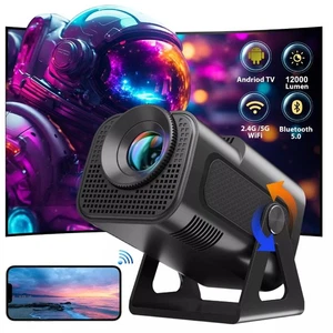 XGODY Video Beamer 4K FHD Android Mini Projektor 12000Lumen WiFi Heimkino HDMI - Bild 1 von 12