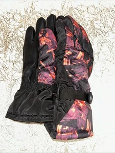 WILD SNOW Skihandschuhe winterfest Winter Fleece Gr. Large schwarz-rot - Bild 1 von 3