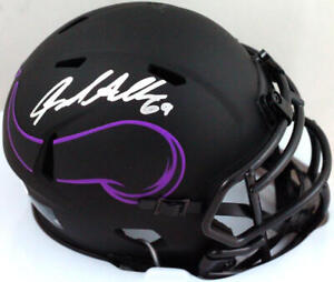 Jared Allen Autographed Minnesota Vikings Eclipse Mini Helmet- Beckett *Silver