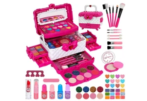 Kinderschminke Makeup Set Schminkkoffer Mädchen - Waschbar Schminke Kinder Make - Bild 1 von 4