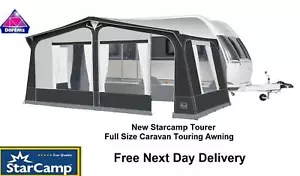 Starcamp TOURER Size 13 - 950-975cm 25mm Fibre Tech Frame Caravan Touring Awning - Picture 1 of 7