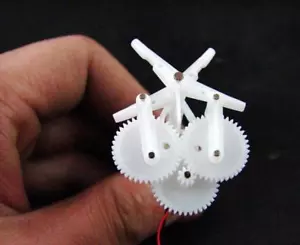 DIY Micro aerial vehicle Ornithopter Gear group reduction unit with 6mm motor - Picture 1 of 8