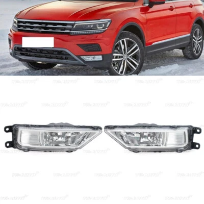 For VolksWagen Tiguan 5N 2016-2021 1 Pair Front Bumper Fog Lamp With Bulbs - Imagem 1 de 4