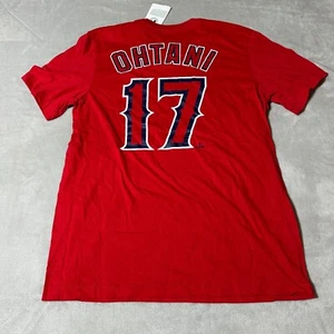 MLB Nike Los Angeles Angels Shohei Ohtani T-shirt Red Men’s Size Medium - Picture 1 of 7