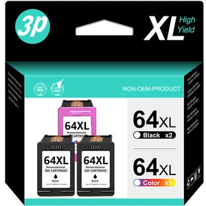 64XL Ink Cartridge for HP 64 XL ENVY Photo 7855 7155 6255 6255 6220 6200 Lot - Picture 1 of 11