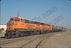 Original Slide- Bnsf B40-8W 506 New Rebuild! & Train At Fresno, Ca. 11/19