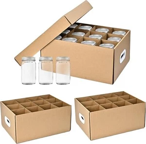 3 Pcs Canning Jar Storage Boxes,Fits 32 Oz Jars Regular or Wide Mouth Canning Ja - Picture 1 of 3