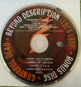 Grateful Dead Beyond Description Bonus Disc Like New. CD Perfect.  Free Shipping - Picture 1 of 3