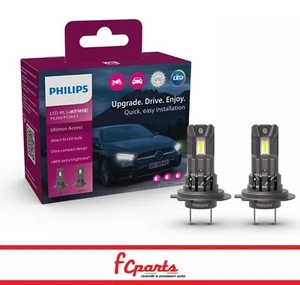 KIT COPPIA LAMPADE H7/H18 LED PHILIPS 6000K LUCE BIANCA FREDDA PLUG AND PLAY - Foto 1 di 2