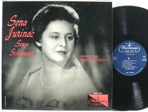 WESTMINSTER HI-FI 1958 Schumann SENA JURINAC  Lieder HOLETSCHEK XWN-18493 NM- - Picture 1 of 3